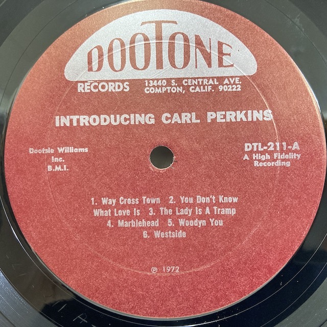 ■即決 Carl Perkins / Introducing US 72年盤。_画像2