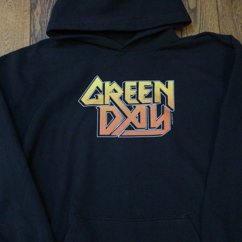 2001 GREEN DAY スウェット パーカー L ブラック グリーンデイ ロゴ