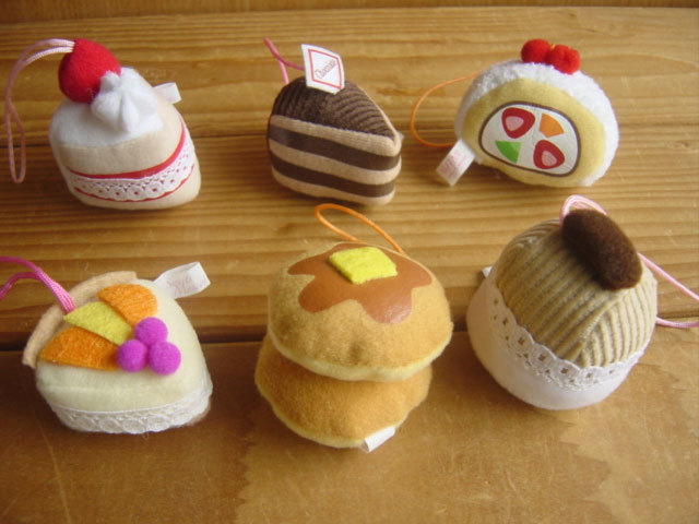 #Ewi26FHga- Lee style Sweets Mascots all 6 kind cake mascot * system service *200 jpy =004609_c