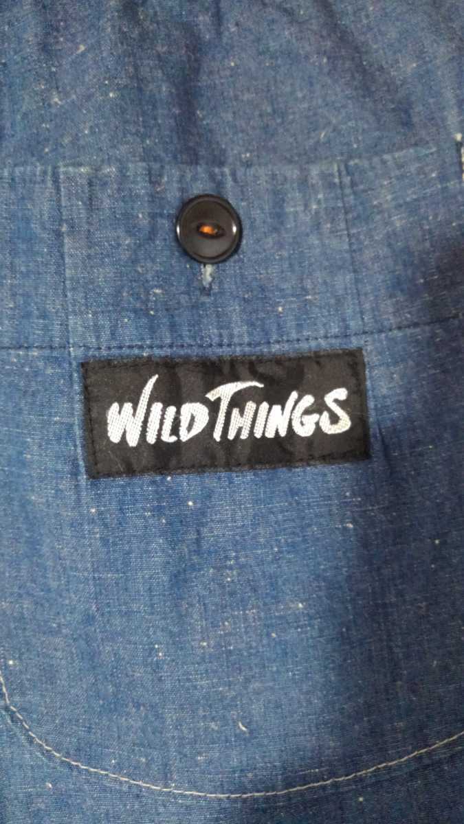 WILD THINGS × KATO DENIM Chambray Cropped pants Wild Things автомобиль n пятно - укороченные брюки climbing 7 минут длина сотрудничество 