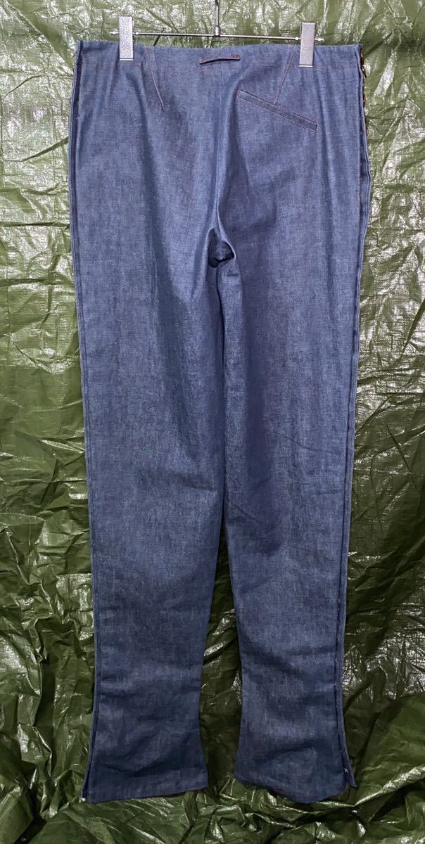 2000s JEAN PAUL GAULTIER BUTTON UP DENIM TROUSERS ジャンポールゴルチエ　イタリア製　デニム　パンツ_画像3