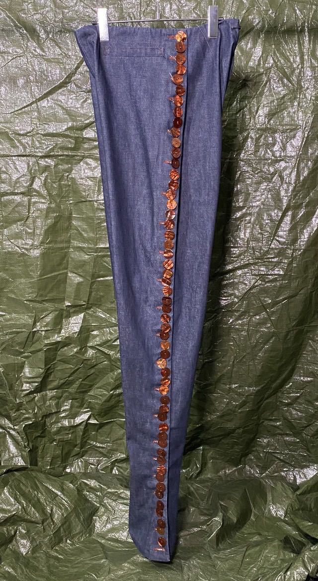 2000s JEAN PAUL GAULTIER BUTTON UP DENIM TROUSERS ジャンポールゴルチエ　イタリア製　デニム　パンツ