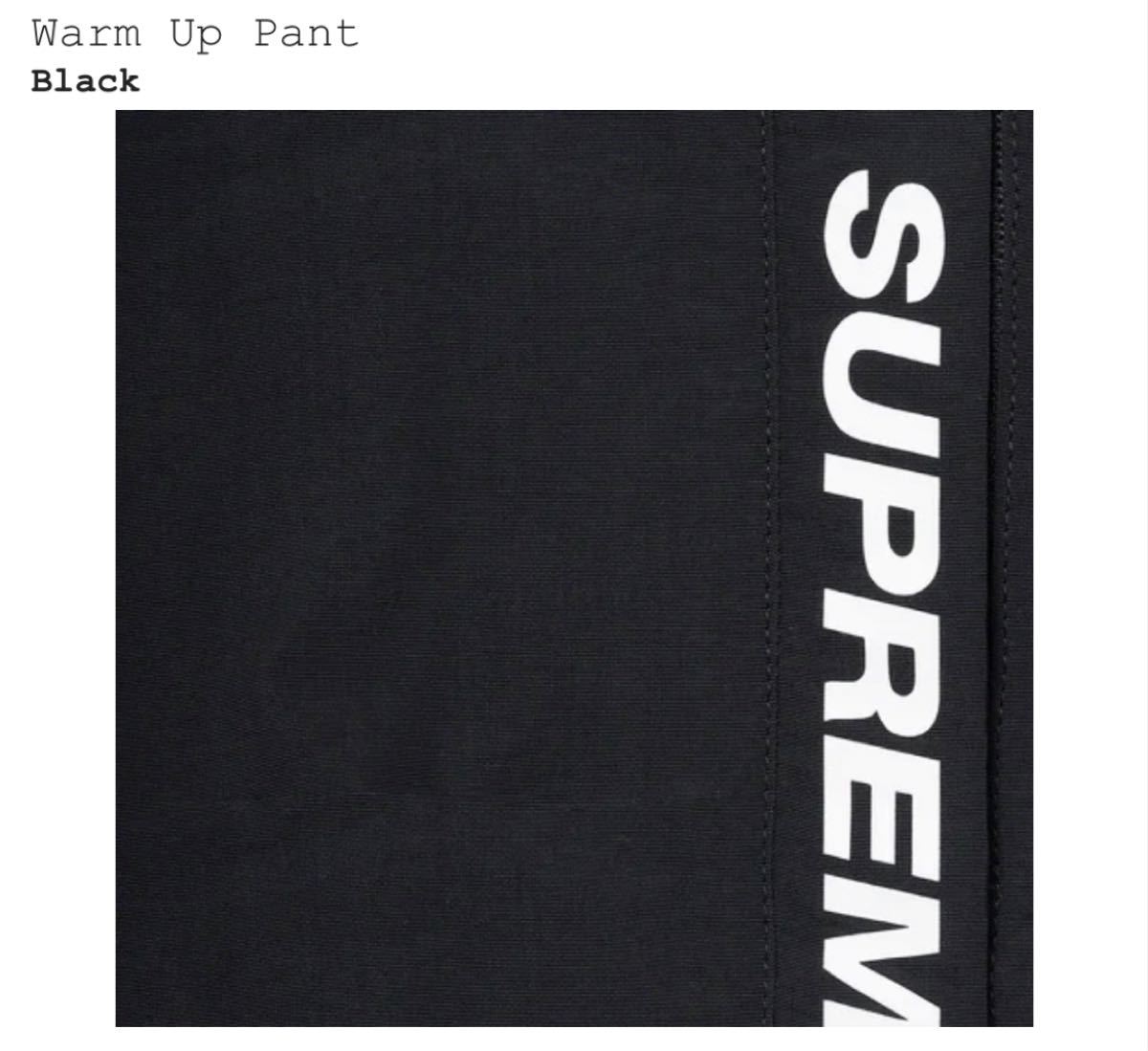 Supreme Warm Up Pant ブラックSサイズ 21SS シュプリーム Supreme Warm Up Pant ブラックSサイズ 21SS シュプリーム