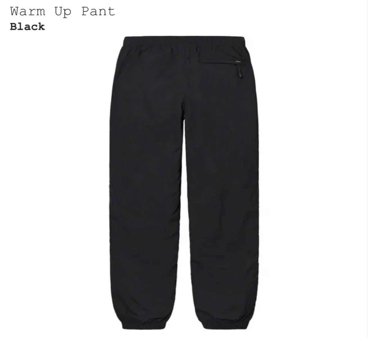Supreme Warm Up Pant ブラックSサイズ 21SS シュプリーム Supreme Warm Up Pant ブラックSサイズ 21SS シュプリーム