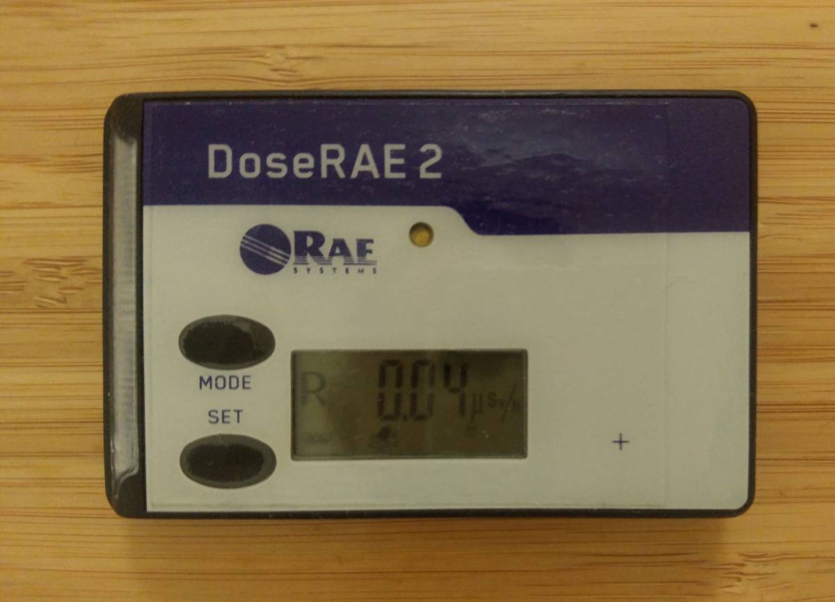放射能測定 DoseRAE2 シンチレーション式 RPM-1200 内蔵電池新品交換済み ガイガーカウンター 線量計