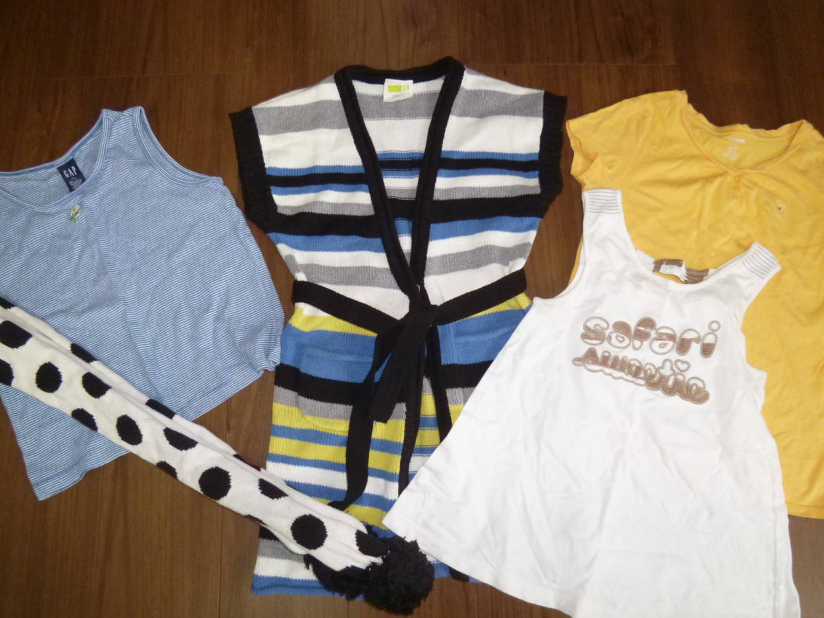 Gymboree■ジンボリー　カットソー■crazy8　クレイジー8　サイズ10T 140～150　■5点セット　GAP　ノースリーブ　半袖　ニット_画像1