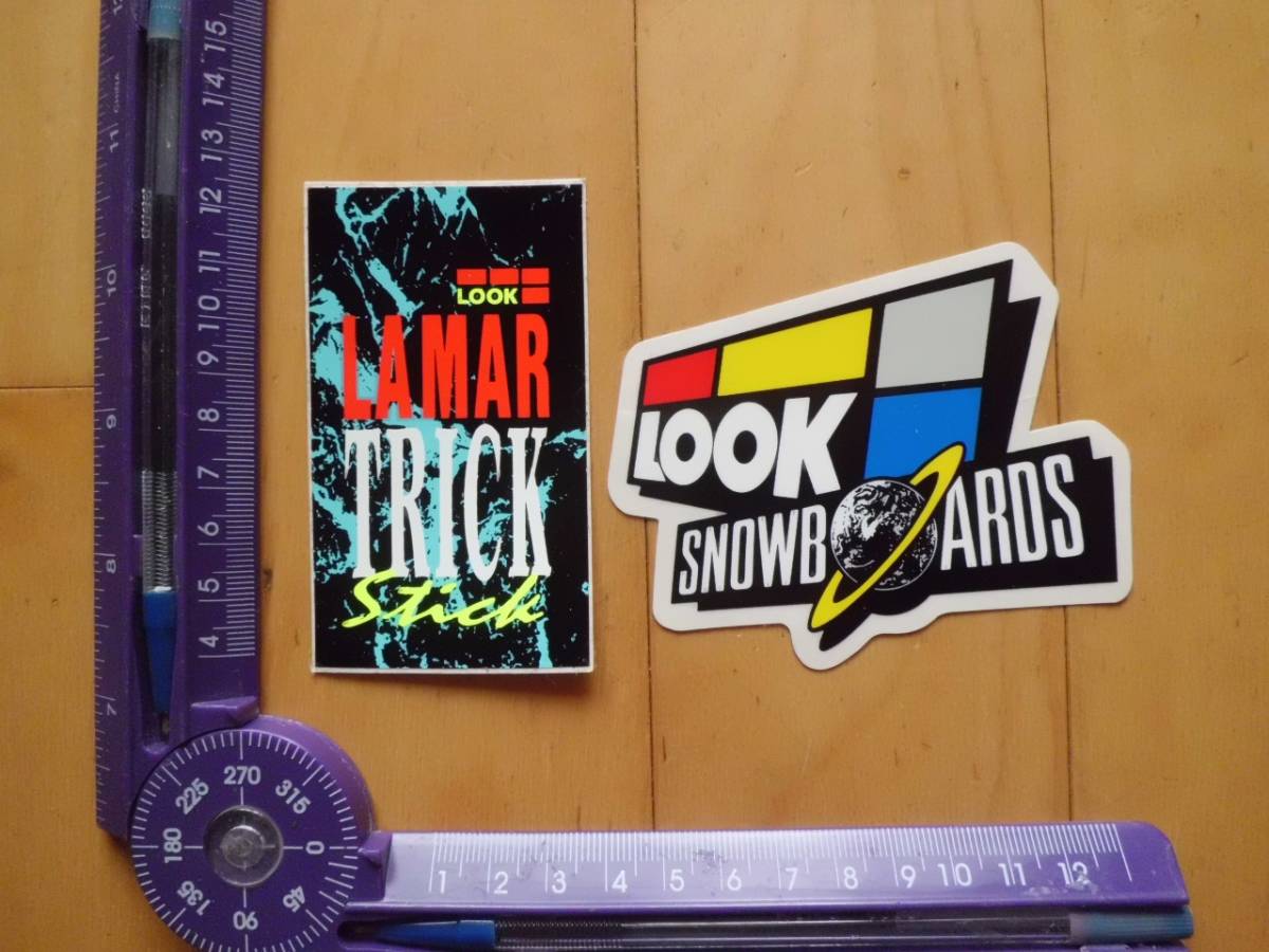 即決 OLD SNOWBOARDS STICKER LAMAR LOOK オールド スノーボード ステッカー ラマー ルック_画像1