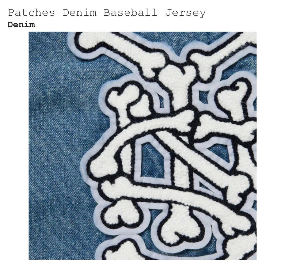 シュプリーム Patches Denim Baseball Jersey