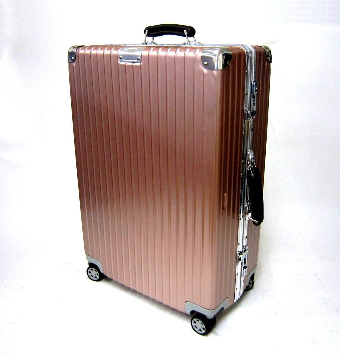 スーツケース レトロ　L　ローズゴールド ピンク　newTSAロック搭載 キャリーケース アルミフレーム 旅行 8輪 鏡面仕上げ 　復古