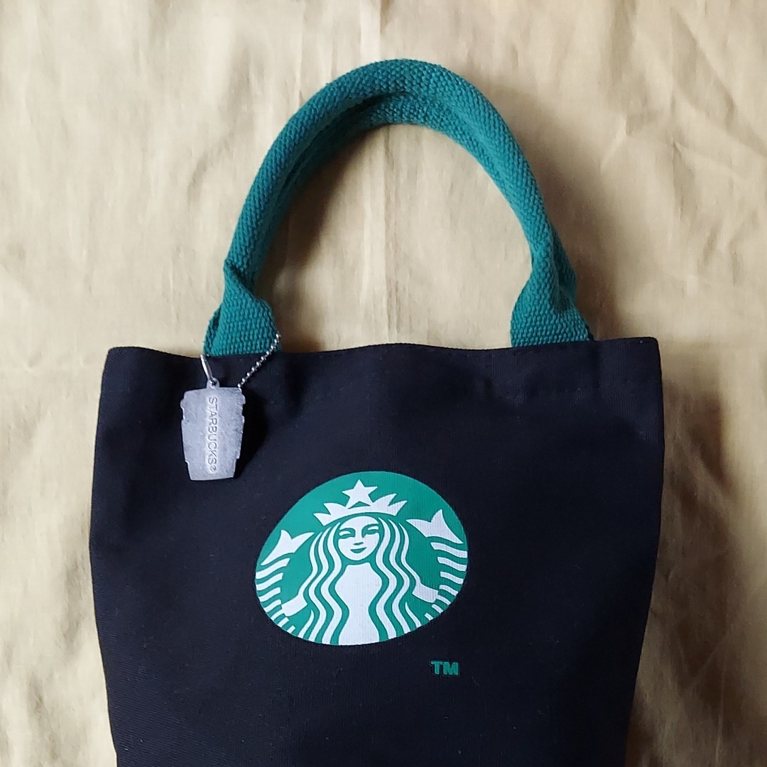 【S-104】Starbucks  黒トートバッグ