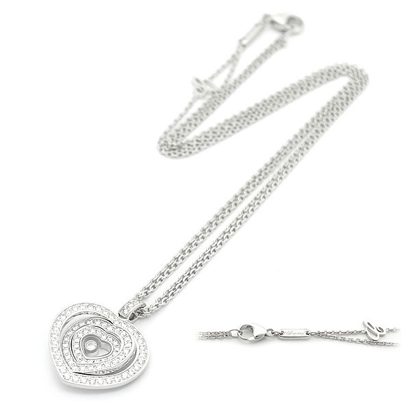 [ green shop pawnshop ] Chopard happy Spirit diamond necklace full pave diamond 79/7855-1003[ used ]
