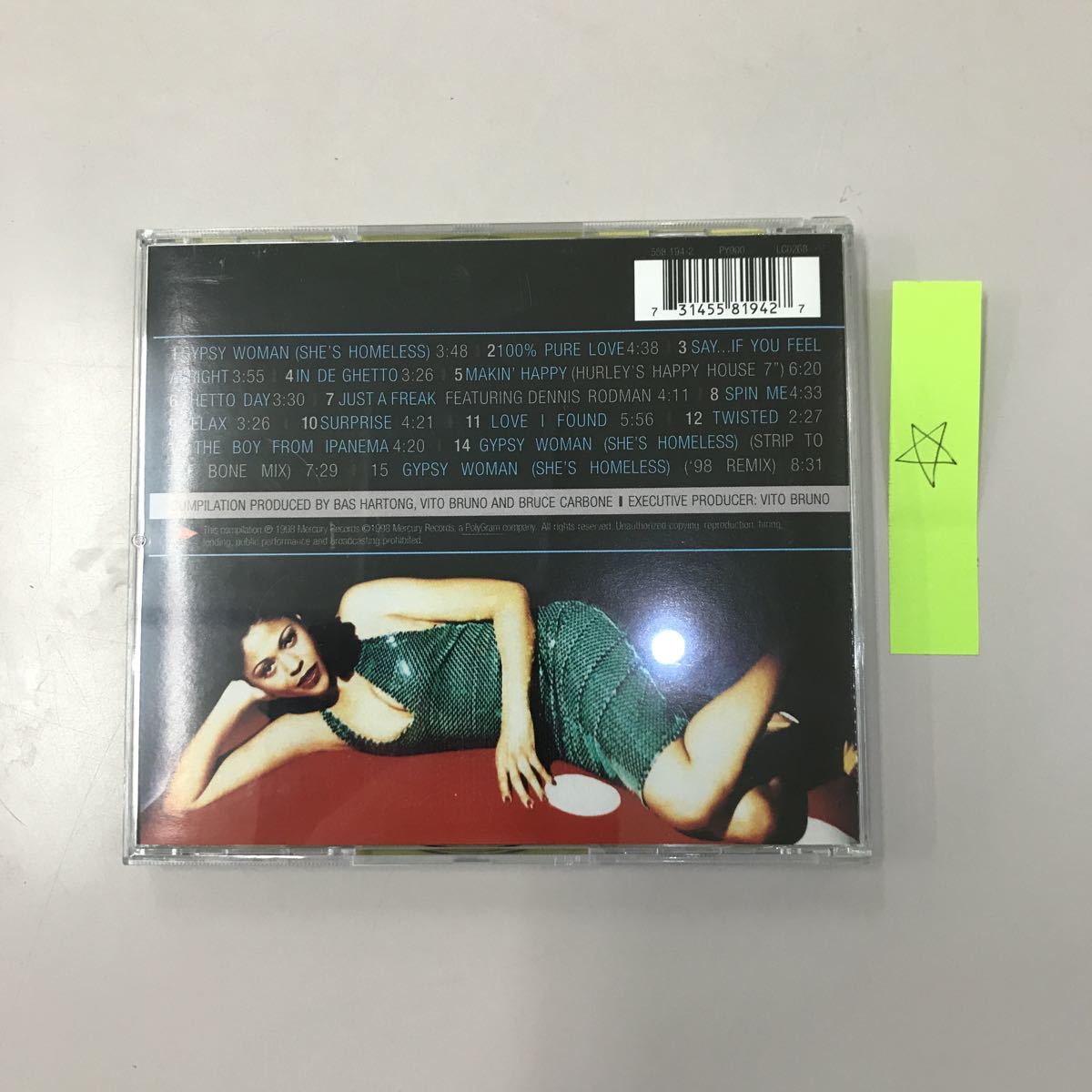 CD 輸入盤 中古【洋楽】長期保存品 THE BEST OF CRYSTAL WATERS