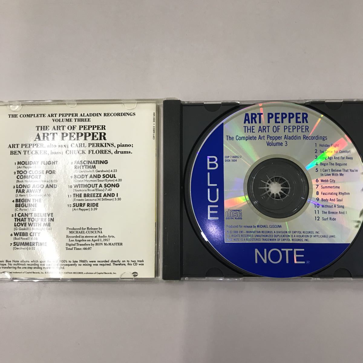 CD 輸入盤 中古【洋楽】長期保存品 ART PEPPER
