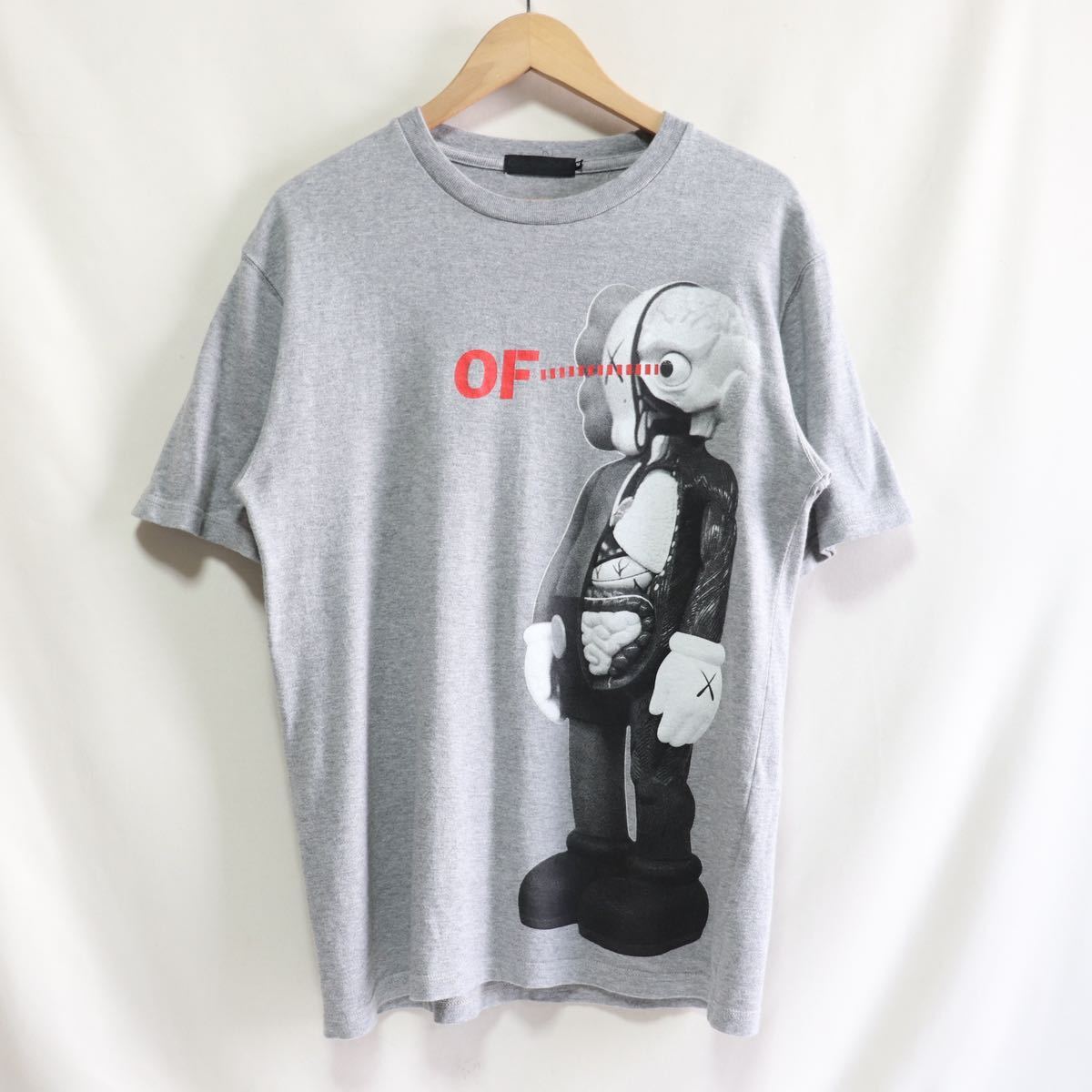 逆輸入 希少【original fake カウズ Tシャツ/grey/M/オリジナル