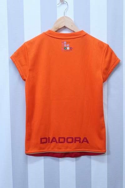 6-7906/ディアドラ ハーフジップポロシャツ 半袖ドライTシャツ DIADORA 2点セット_画像4