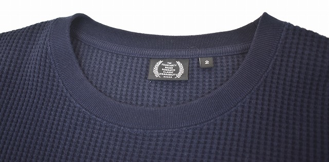 430 FOURTHIRTY (フォーサーティー) LS THERMAL CS 長袖サーマルカットソー ロンTee DARK NAVY 2 トレーナー MADE IN JAPAN_画像6