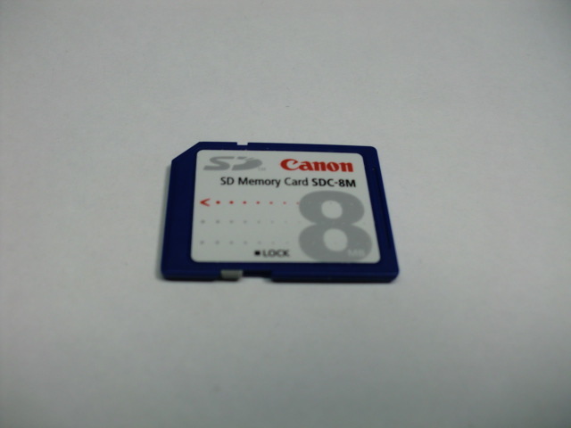 Canon　SDカード　8MB　メガバイト　フォーマット済み　送料63円～_画像1
