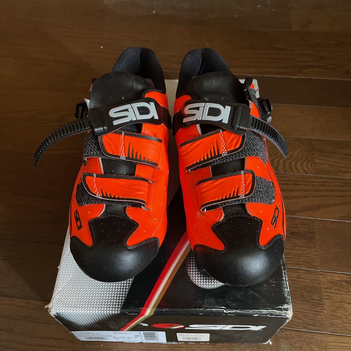 SIDI cycle обувь размер 41 1/2( примерно 25.75cm) orange / чёрный 