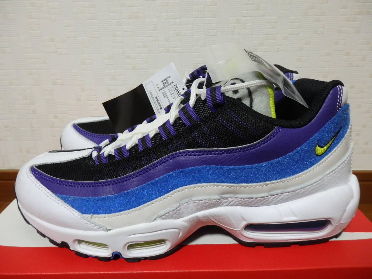 大特価アウトレット 即決 超レア 限定 新品未使用 Nike ナイキスニーカー エアマックス９５ Air Max 95 顔文字 アイコンパッチ マジックテープ 27 5cm のオシャレな Zx Ge