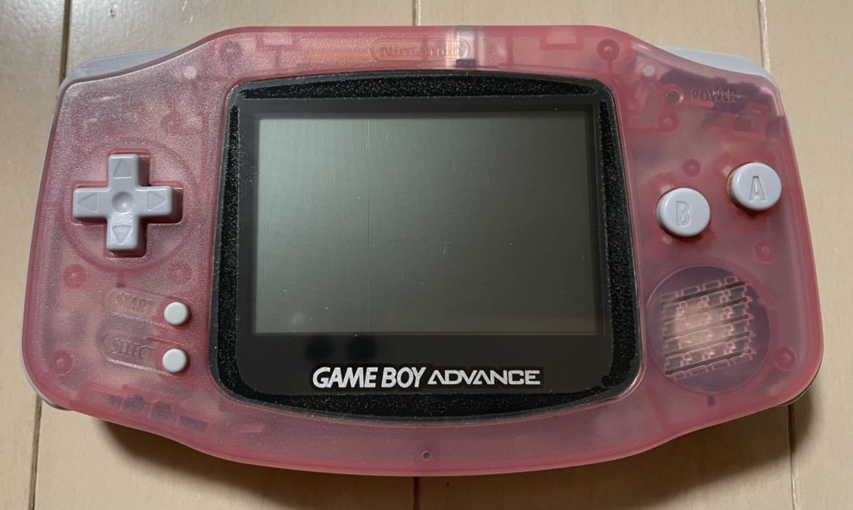 １着でも送料無料】 GBA ゲームボーイアドバンス本体 ピンク 裏蓋なし