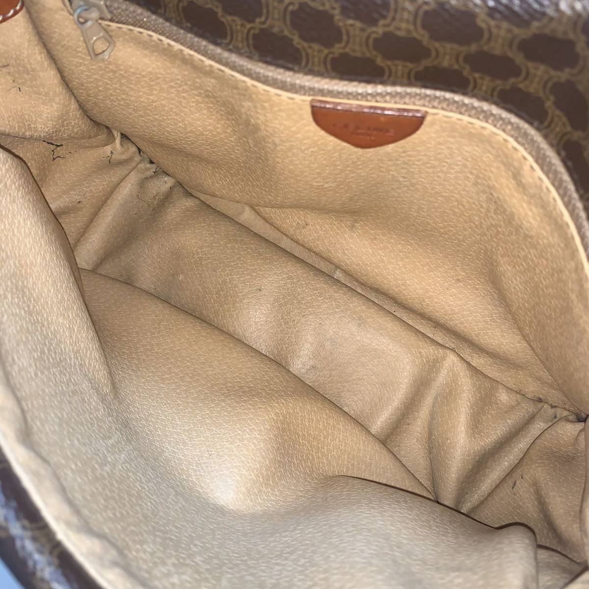 送料無料】CELINE セリーヌ マカダム柄 ターンロック ショルダーバッグ