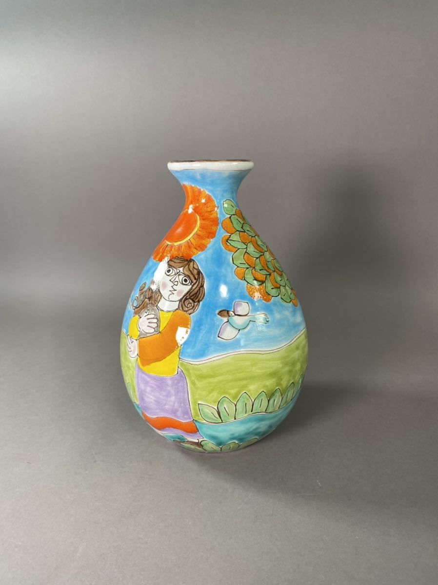 DeSimone 花瓶 デシモーネ シチリア陶器 ハンドペイント(花瓶)｜売買 