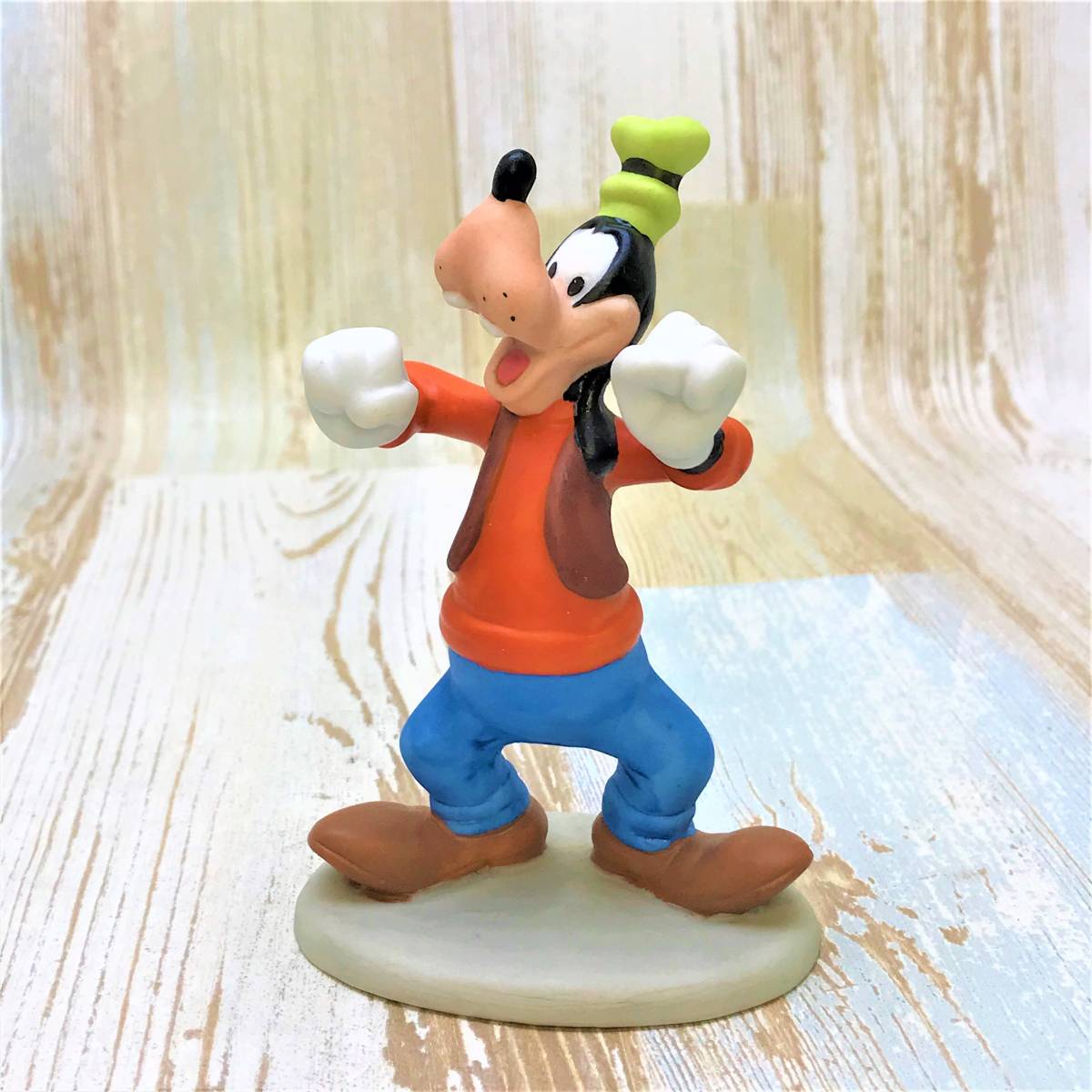 レア★グーフィー Goofy 陶器製 フィギュア★インテリア 置物 ディズニーランド TDL Disney_画像1