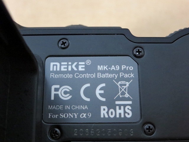 S3480 ジャンク 動作不良あり MEIKE MK-A9 Pro リモートコントロールバッテリーパック SONY α9用の画像4