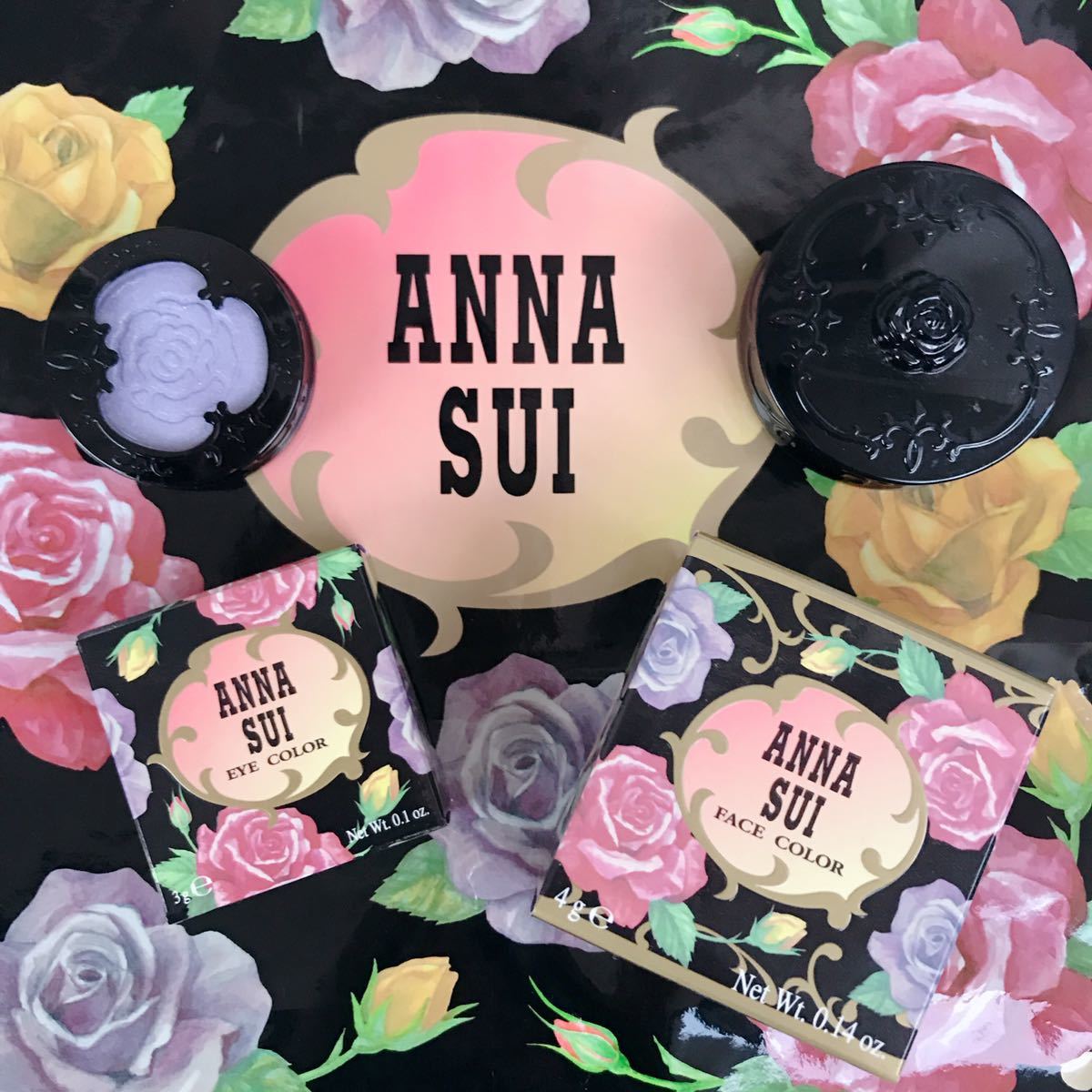 ■送料込み■即決【2点セット】新品未使用 ANNA SUI アナスイ アイカラー アイシャドウ フェイスカラー 頬紅 チーク コスメ まとめ売り