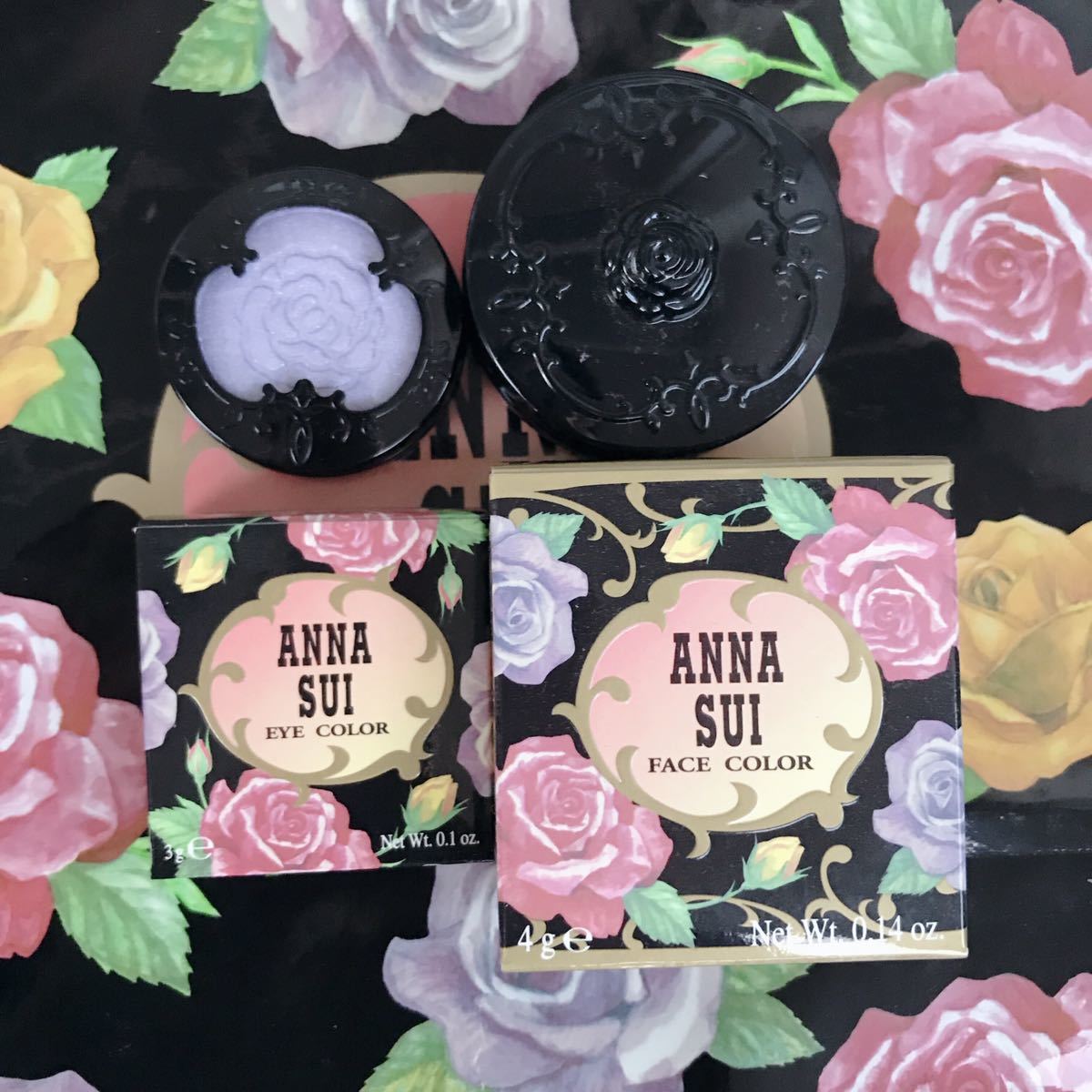 ■送料込み■即決【2点セット】新品未使用 ANNA SUI アナスイ アイカラー アイシャドウ フェイスカラー 頬紅 チーク コスメ まとめ売り