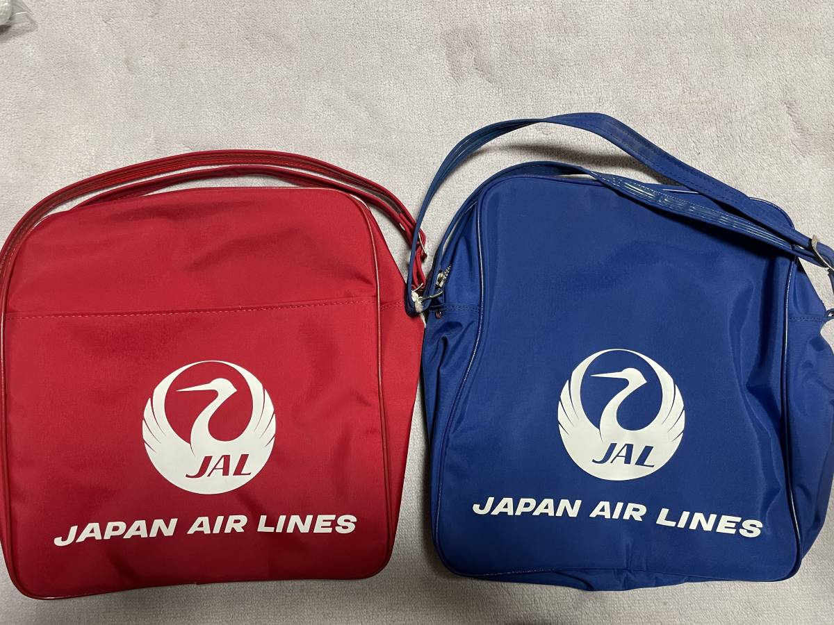 華麗 JAL 日本航空 ショルダーバッグ ポシェットミニバッグ 赤 レッド 2点セット