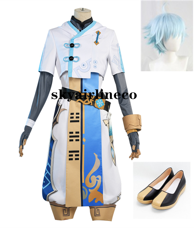 三分妄想 原神 コスプレ 重雲 ちょううん 衣装 ※ウィッグ 靴 追加可能-