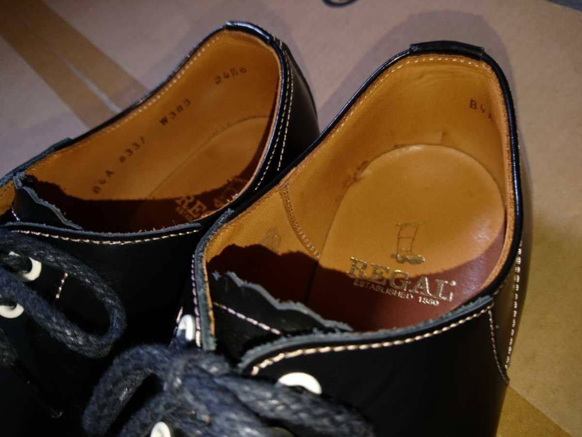 リーガルRegal サドルシューズ 黒 24.5cm shoe&co. gladhand BEDWIN