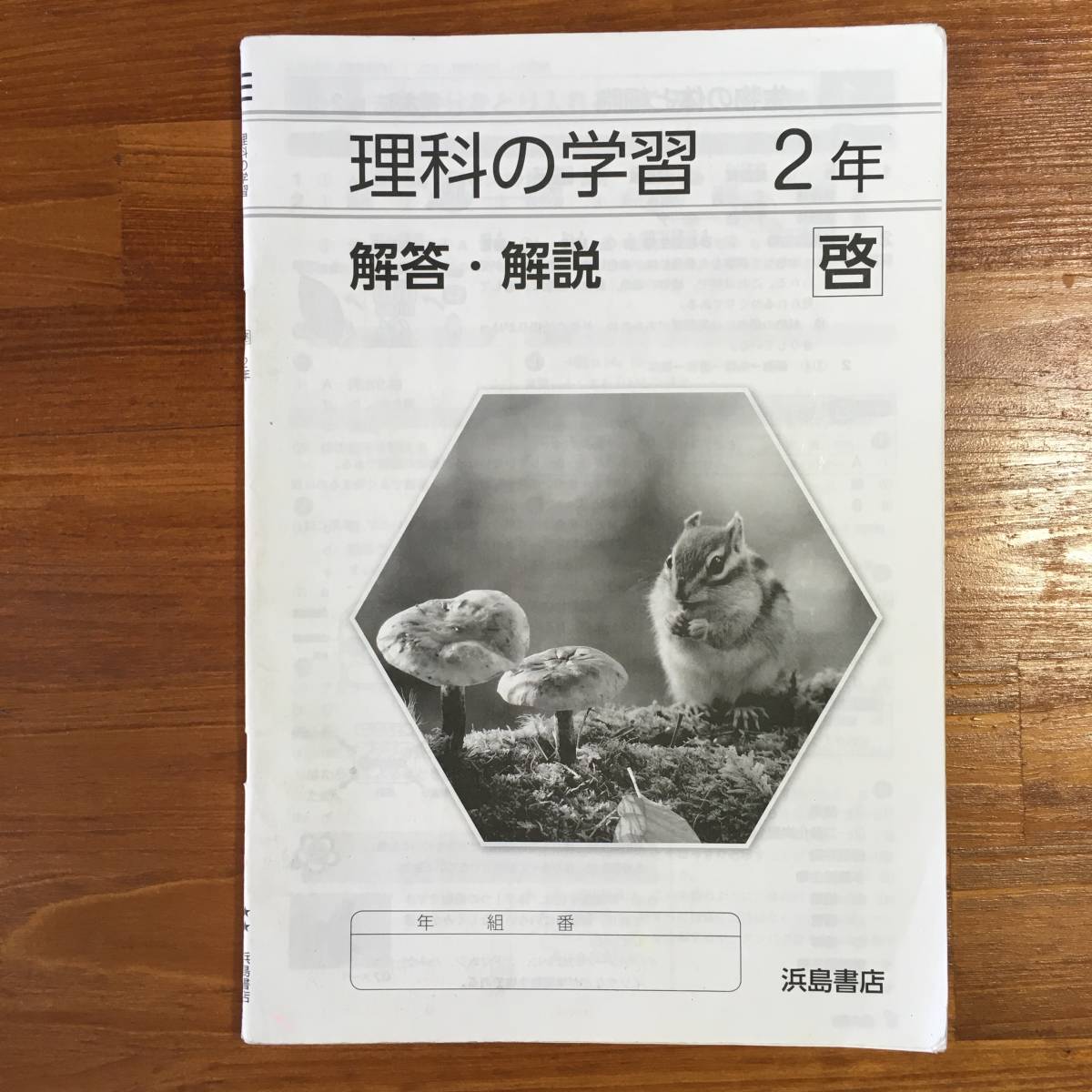 【送料無料】理科の学習　啓　2年　浜島書店　解答・解説のみ　中学2年　［啓林館発行教科書対応］