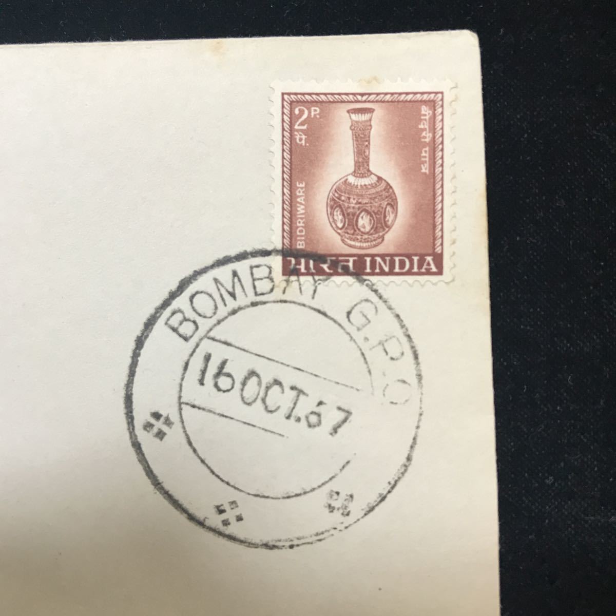 ◎FDC/インド【普通切手】SCOTT#405/1967年_画像2