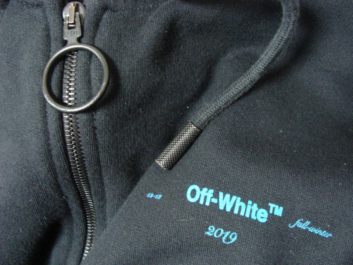 OFF-WHITE オフホワイト ◇ 18AW バック アロー DIAG GRADIENT グラデーション プリント ジップ スウェット フード パーカー ジャケット_画像3