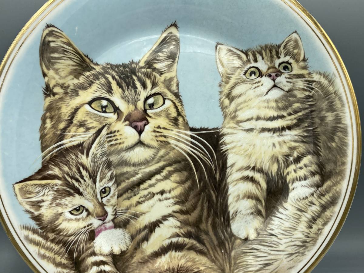 Edwardian Tabby ネコ 猫 飾り皿 絵皿 皿 大皿 ①⑥ (763)_画像2