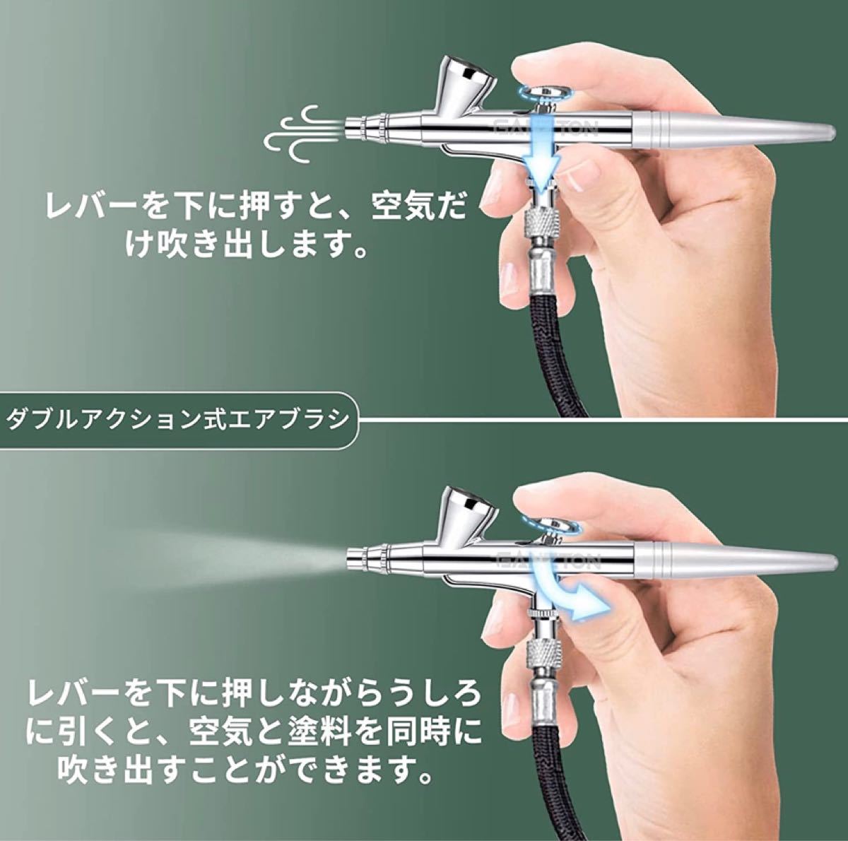 エアブラシ コンプレッサーキット 調整可能な圧力コンプレッサー エアブラシ コンプレッサーキット 調整可能な圧力コンプレッサー
