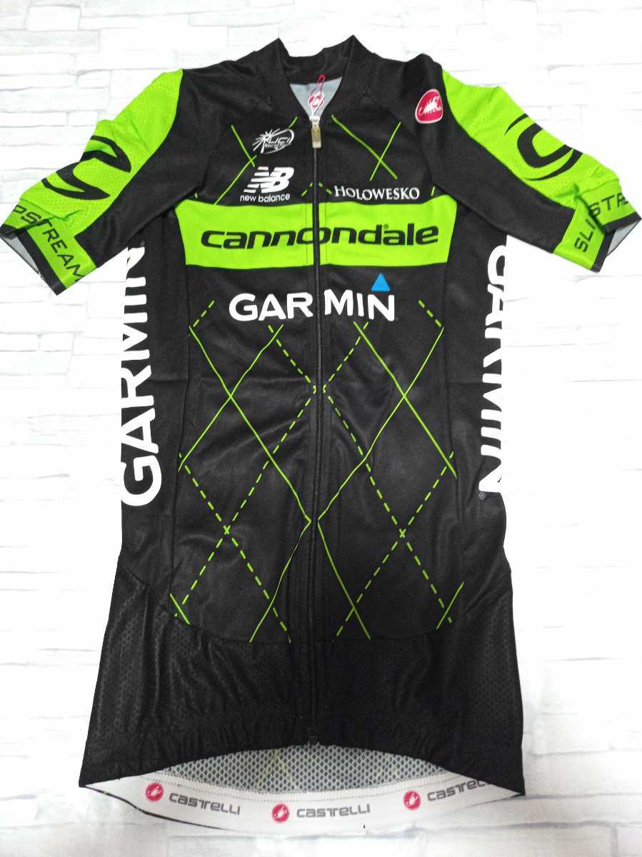 値下げしました。支給品　サイクルジャージ　キャノンデール　ガーミンサイクルジャージCASTELLI　　Cannondale　GARMIN New Balance　NB_画像1