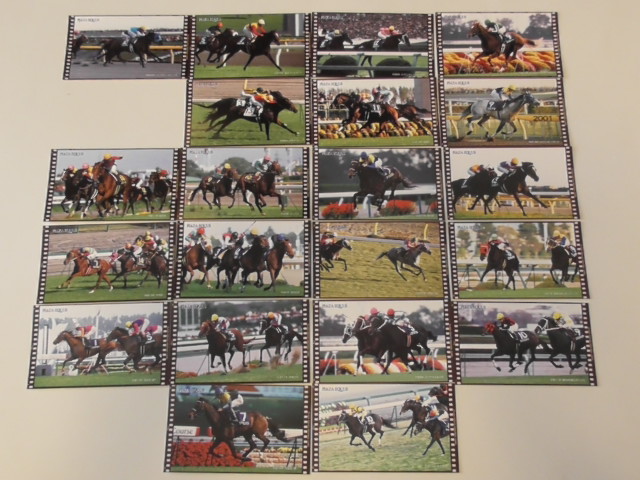 JRA　プラザエクウス　名勝負カード　２００６年配布分２枚　非売品　ディープインパクト　グラスワンダー　タイキシャトル　クロフネなど_画像1