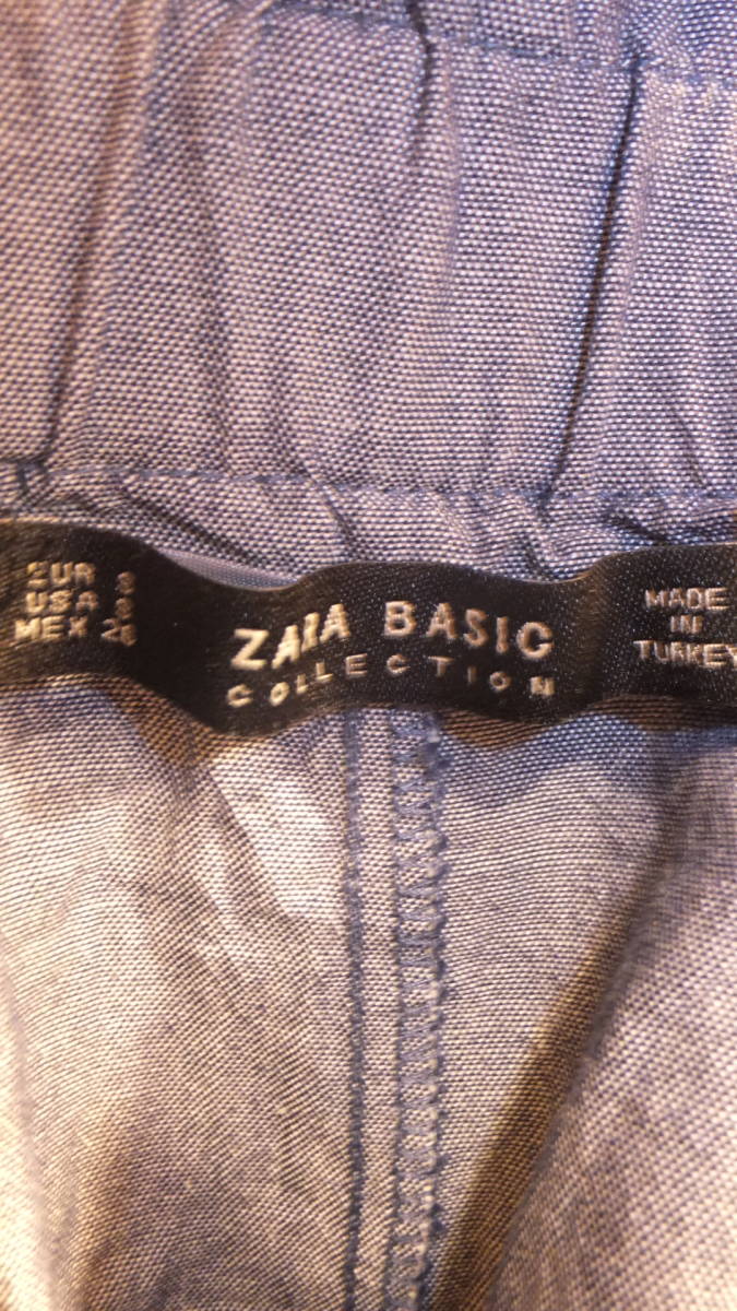 ★ZARA BASIC★Ladies culotte pants Size S 26 ザラキュロットパンツ サイズS USED IN JAPAN_画像7