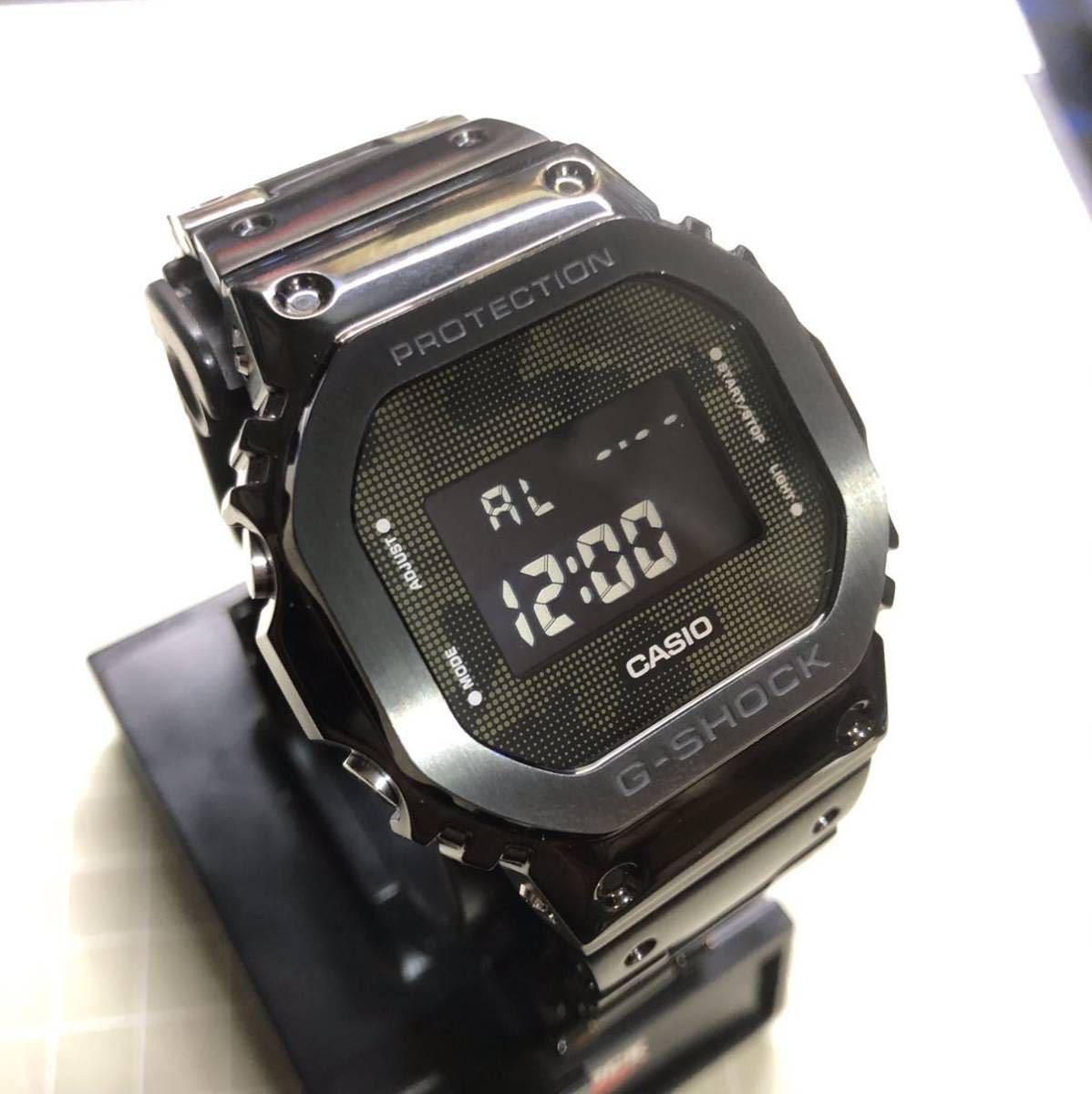 G-SHOCK Gショック ジーショック 5600 CASIO カシオ デジタル 腕時計 GM-5600B-3ER ステンレスフルメタルカスタム - 7