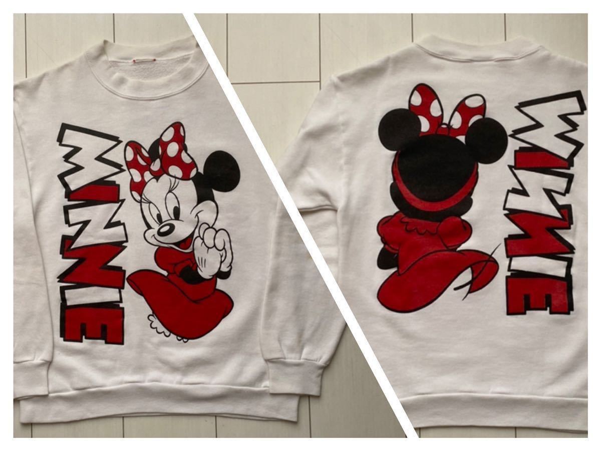 80s ビンテージ ミニー ミッキー スウェット ディズニー
