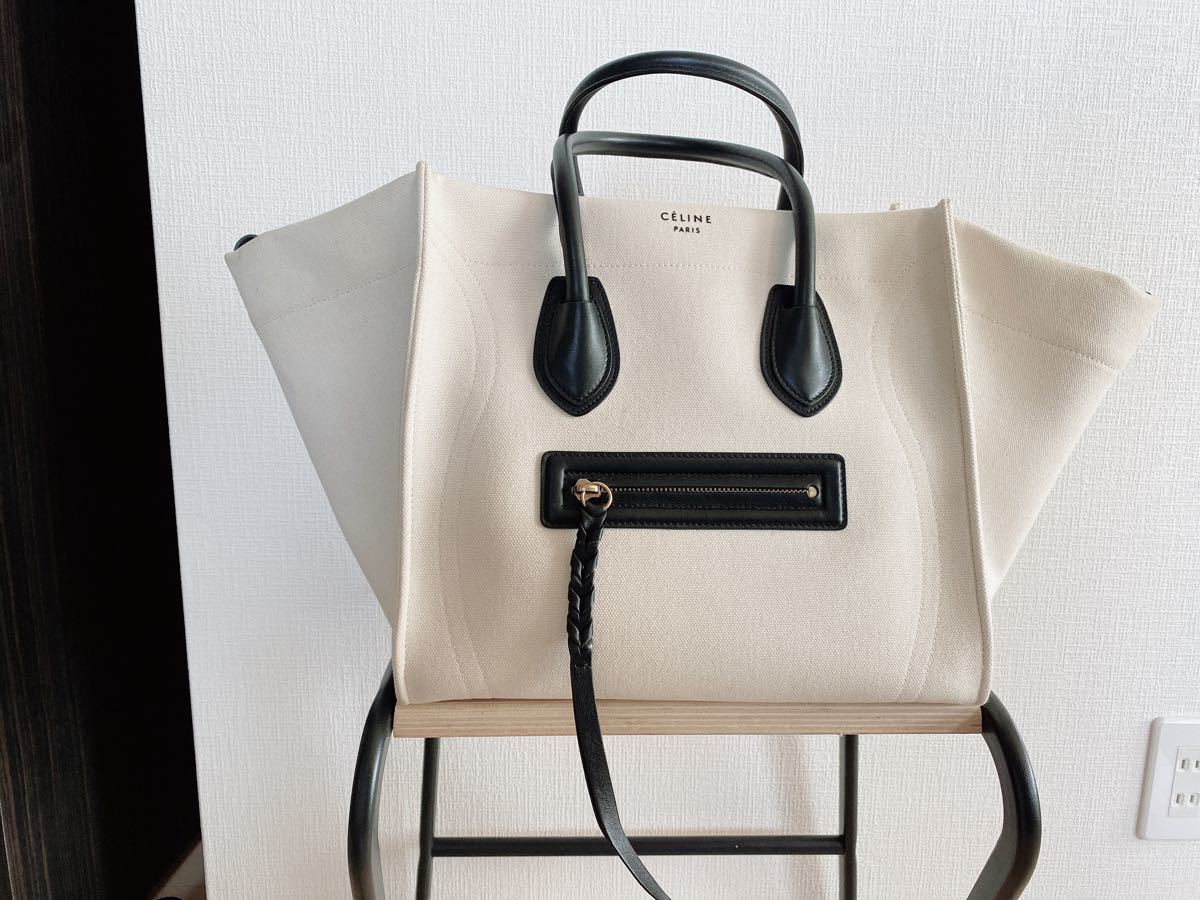 ☆10日まで限定SALE☆セリーヌ CELINE ラゲージ ファントム トートバッグ　キャンバストート