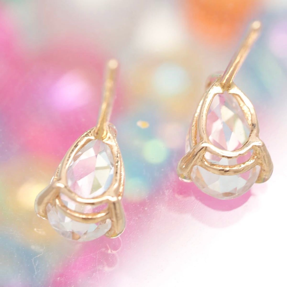 天然ローズクォーツ×ピンクゴールドピアス ceratinxd.com