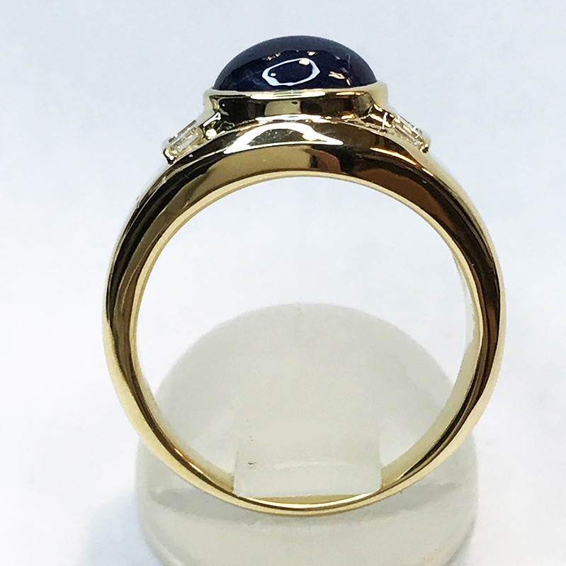 K18 サファイア 3.48ｃｔ / ダイヤ 0.22ct リング 指輪 Ring qoj.Y4X07_画像4