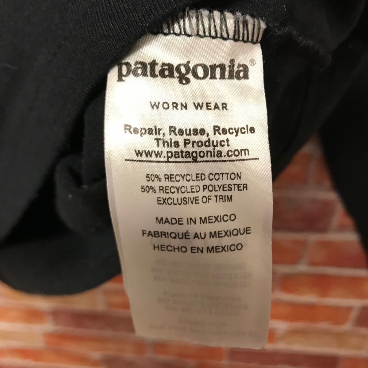 【美品】パタゴニア　patagonia ロンt 長袖tシャツ Tシャツ　ブラック パタゴニアTシャツ