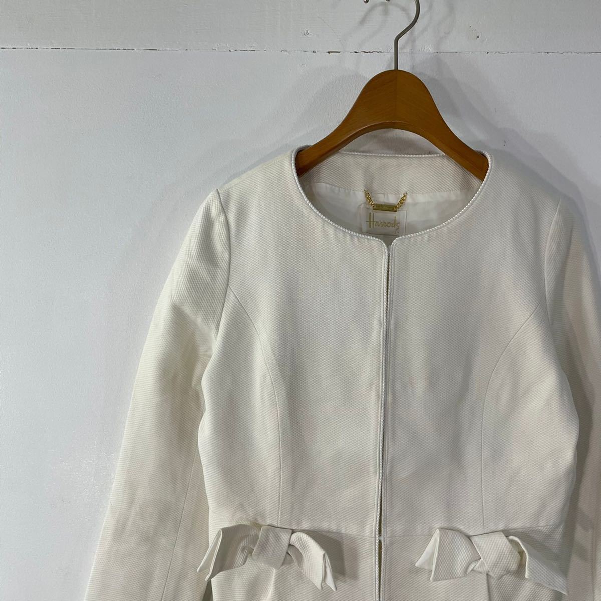 Yahoo!オークション - Harrods ハロッズ ノーカラージャケット 1サイズ