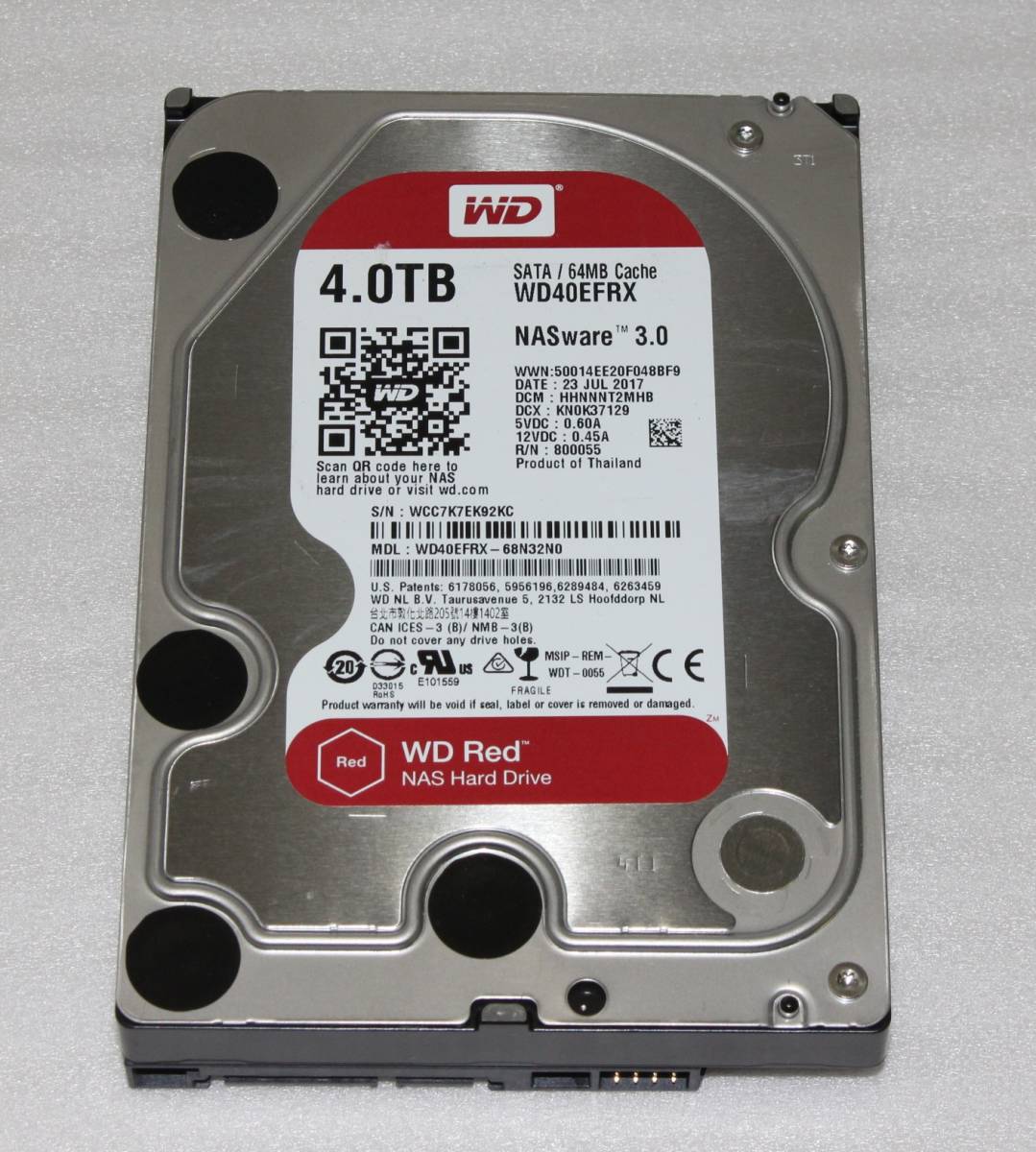 65%OFF【送料無料】 Western 3.02017年3.5インチ 4TB☆WD40EFRX☆NASware Red Digital ☆ウエスタンデジタル☆WD - 2TB~ - labelians.fr 65%OFF【送料無料】 Western 3.02017年3.5インチ 4TB☆WD40EFRX☆NASware Red Digital ☆ウエスタンデジタル☆WD - 2TB~ - labelians.fr