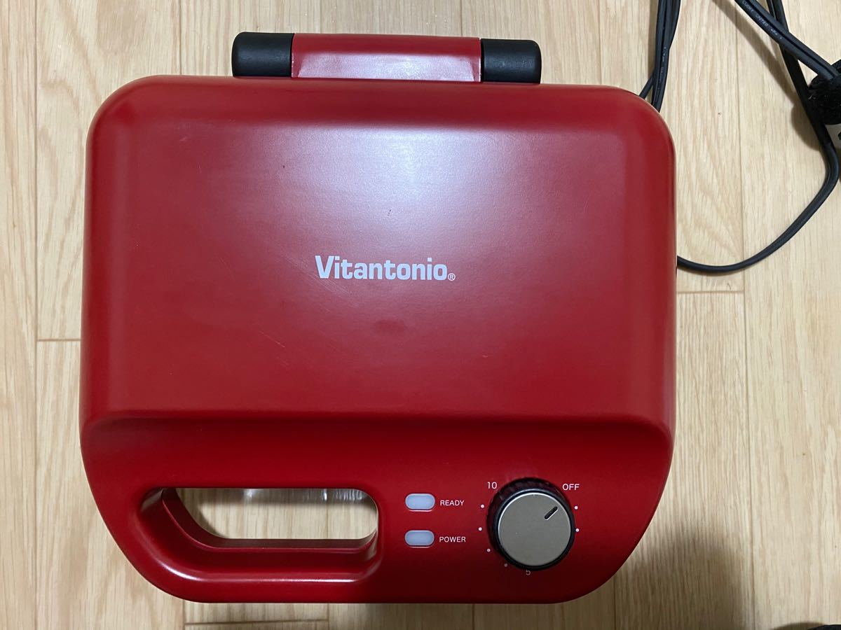 Vitantonio VWH-50-R ワッフル＆ホットサンドベーカー